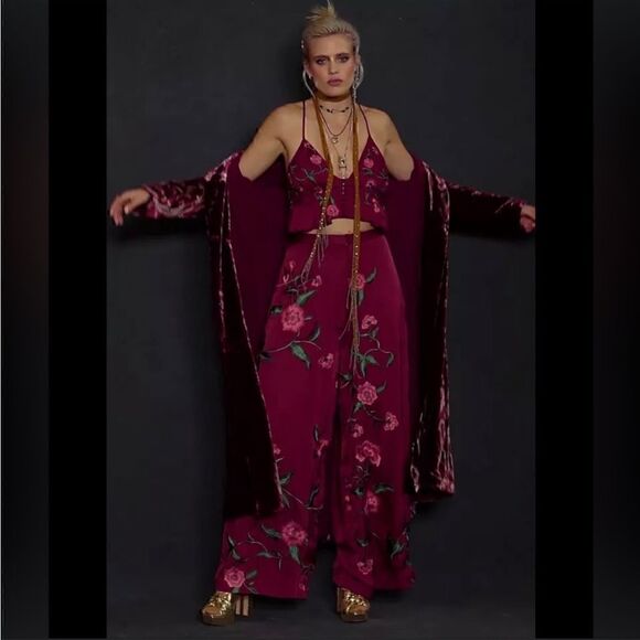 Free People x Anna Sui Poppy Embroidered Set - Picture 5 of 11